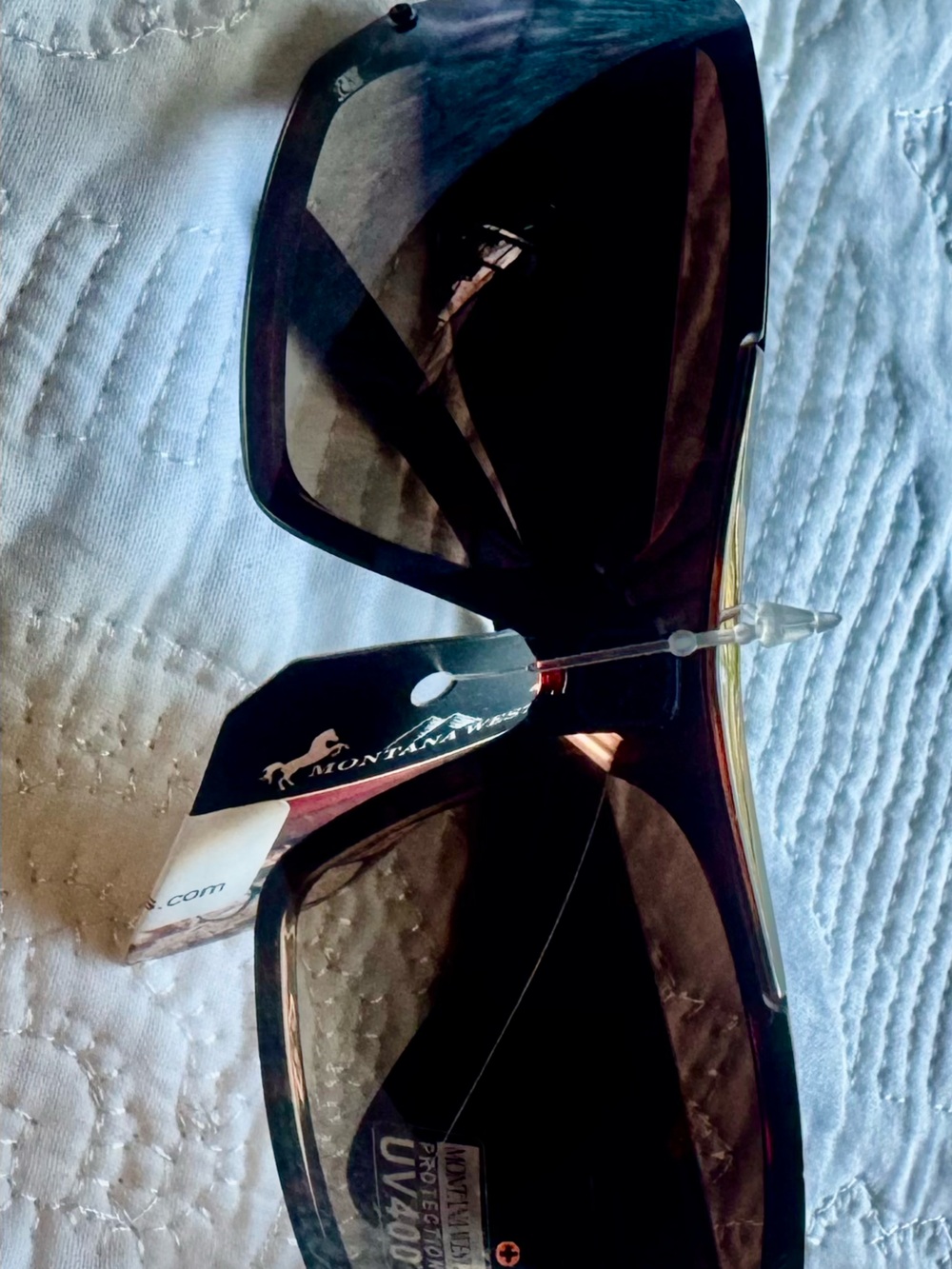 Montana West Brown Gradient Oversized Women's Sunglasses